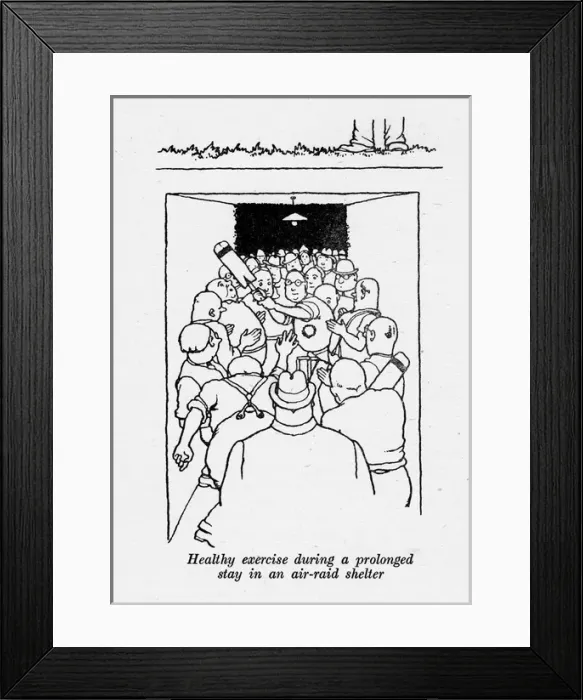 Framed Print : Heath Robinson - Wartime Cartoons - WWII Framed Print : Heath Robinson - Wartime Cartoons - WWII