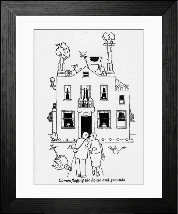Framed Print : Heath Robinson - Wartime Cartoons - WWII Framed Print : Heath Robinson - Wartime Cartoons - WWII