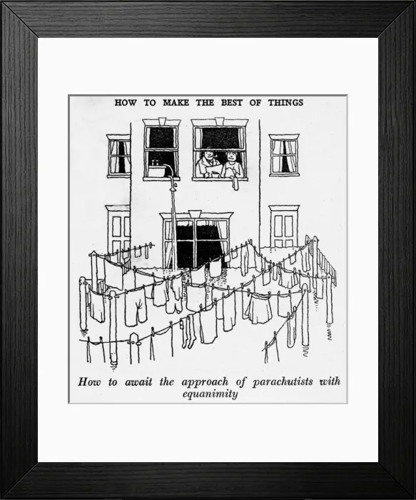 Framed Print : Heath Robinson - Wartime Cartoons - WWII Framed Print : Heath Robinson - Wartime Cartoons - WWII