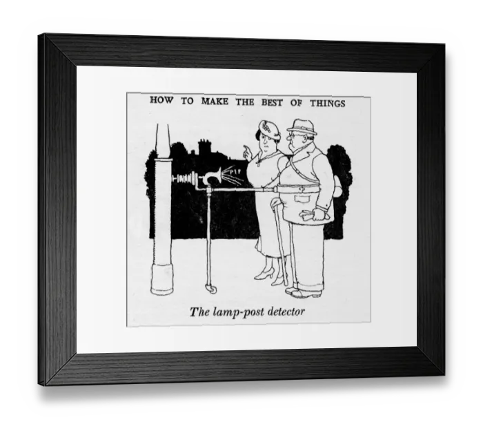 Framed Print : Heath Robinson - Wartime Cartoons - WWII Framed Print : Heath Robinson - Wartime Cartoons - WWII
