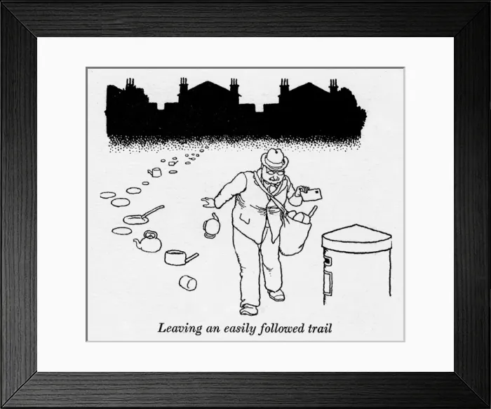 Framed Print : Heath Robinson - Wartime Cartoons - WWII Framed Print : Heath Robinson - Wartime Cartoons - WWII