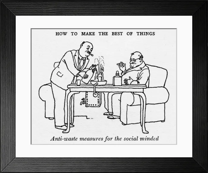 Framed Print : Heath Robinson - Wartime Cartoons - WWII Framed Print : Heath Robinson - Wartime Cartoons - WWII