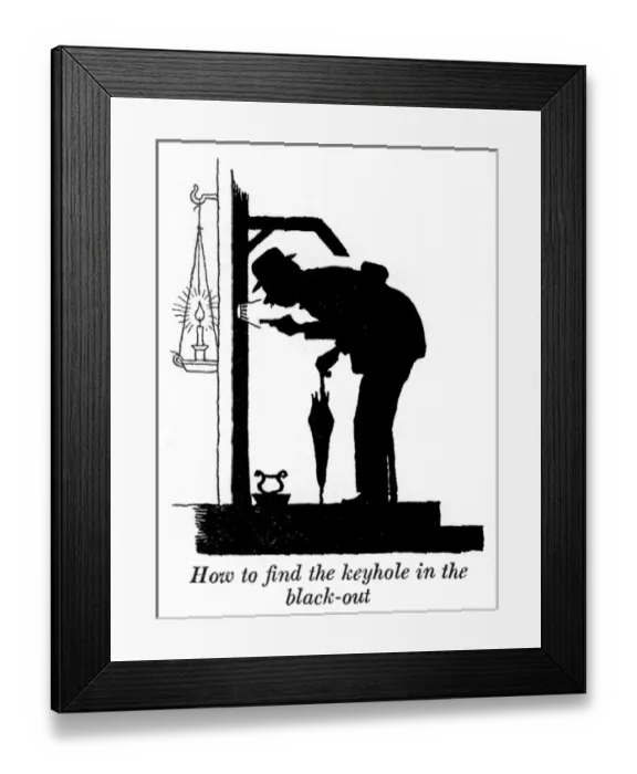 Framed Print : Heath Robinson - Wartime Cartoons - WWII Framed Print : Heath Robinson - Wartime Cartoons - WWII