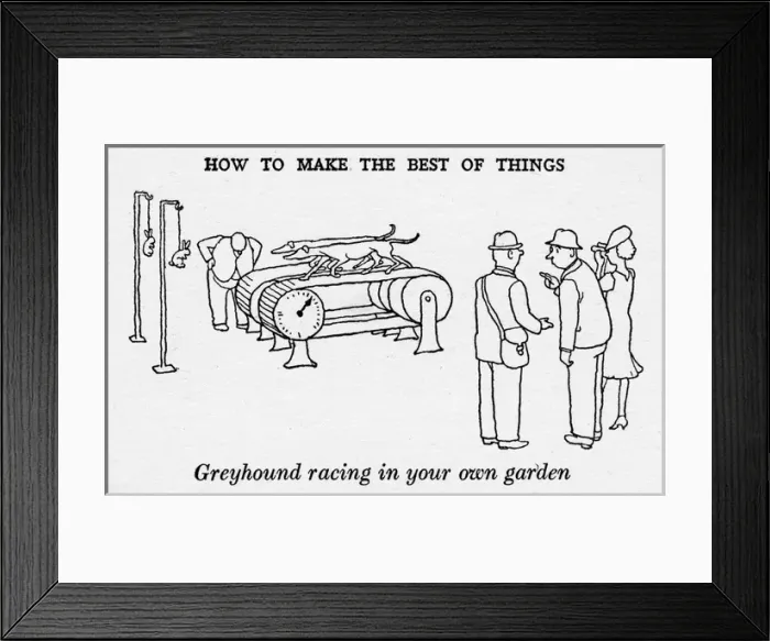 Framed Print : Heath Robinson - Wartime Cartoons - WWII Framed Print : Heath Robinson - Wartime Cartoons - WWII