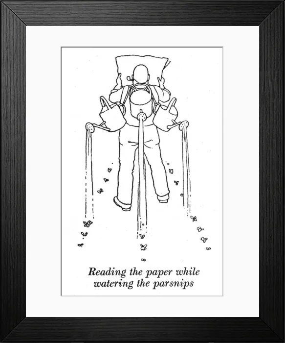 Framed Print : Heath Robinson - Wartime Cartoons - WWII Framed Print : Heath Robinson - Wartime Cartoons - WWII