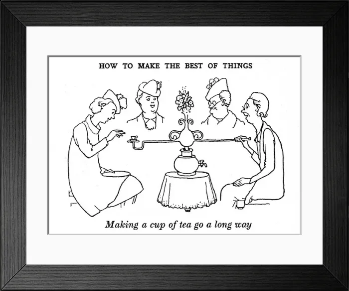 Framed Print : Heath Robinson - Wartime Cartoons - WWII Framed Print : Heath Robinson - Wartime Cartoons - WWII