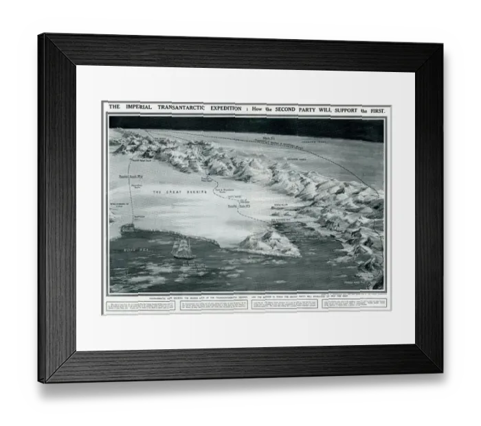 Framed Print : Imperial Trans-Antarctic Expedition 1914 -1917 Framed Print : Imperial Trans-Antarctic Expedition 1914 -1917