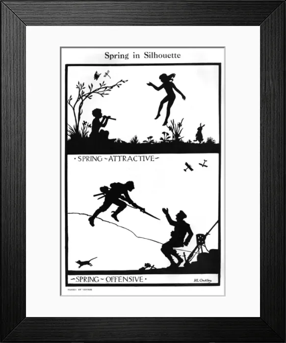 Framed Print : Spring in Silhouette by H. L. Oakley Framed Print : Spring in Silhouette by H. L. Oakley