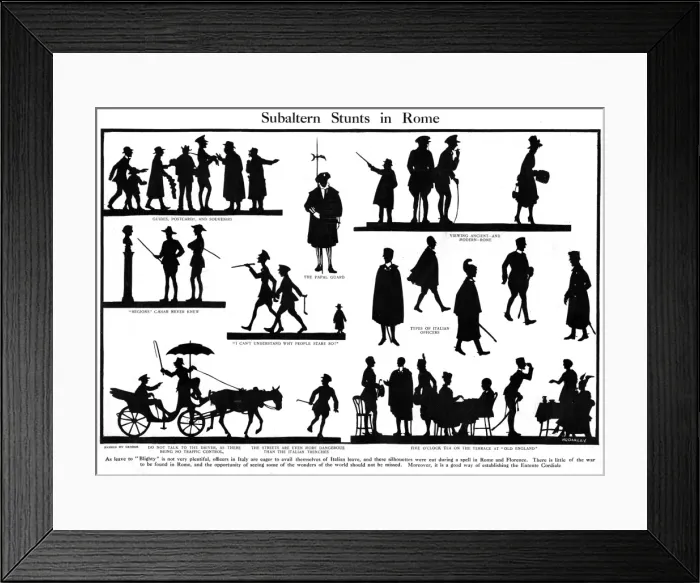 Framed Print : Subaltern Stunts in Rome by H. L. Oakley Framed Print : Subaltern Stunts in Rome by H. L. Oakley