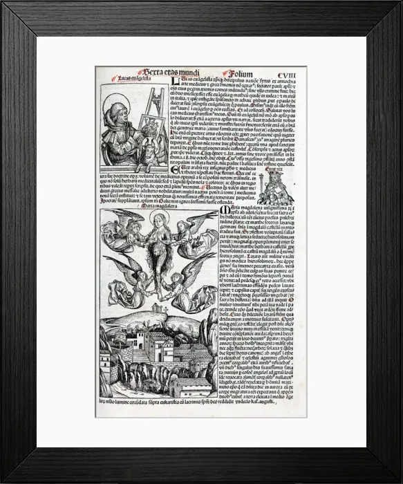 Framed Print : Mary Magdalene ascending to heaven Framed Print : Mary Magdalene ascending to heaven