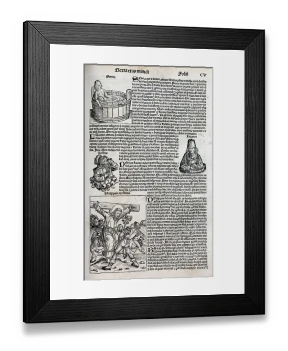 Framed Print : Seneca in his bath Framed Print : Seneca in his bath