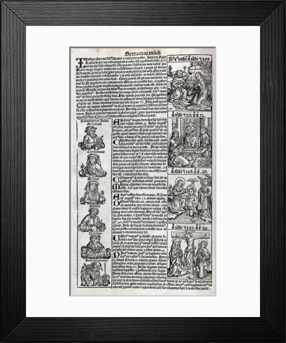 Framed Print : Various scenes from the life of Christ Framed Print : Various scenes from the life of Christ