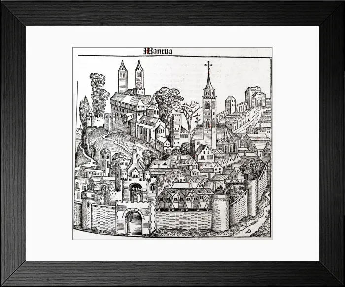 Framed Print : Mantua Date: 1493 Framed Print : Mantua Date: 1493