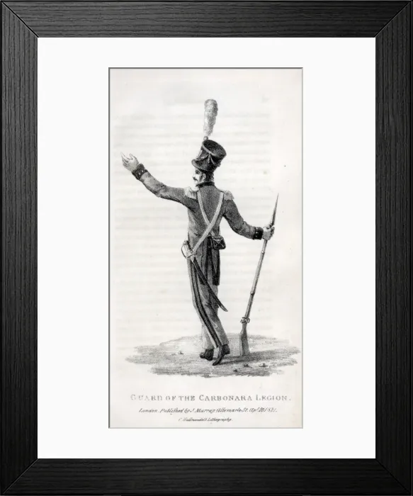 Framed Print : Guard of the Carbonara Legion Framed Print : Guard of the Carbonara Legion