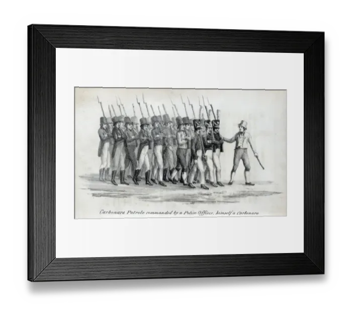Framed Print : Carbonara patrol commanded by a police officer Framed Print : Carbonara patrol commanded by a police officer