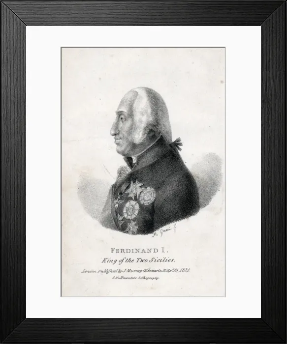 Framed Print : King of the Two Sicilies Framed Print : King of the Two Sicilies