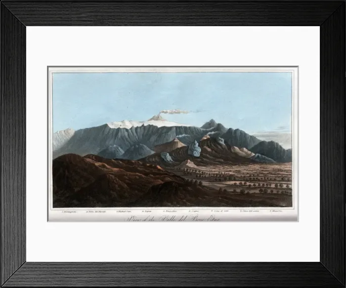 Framed Print : The Valle del Bove - Etna Framed Print : The Valle del Bove - Etna