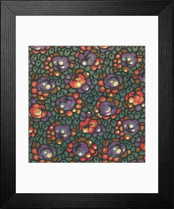 Framed Print : 1920s photograph album fabric Framed Print : 1920s photograph album fabric