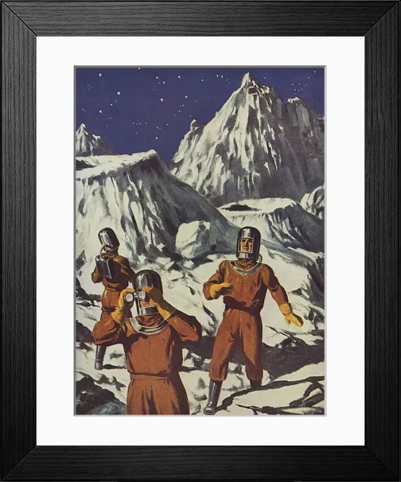 Framed Print : Flights into the Future - space age exploration Framed Print : Flights into the Future - space age exploration