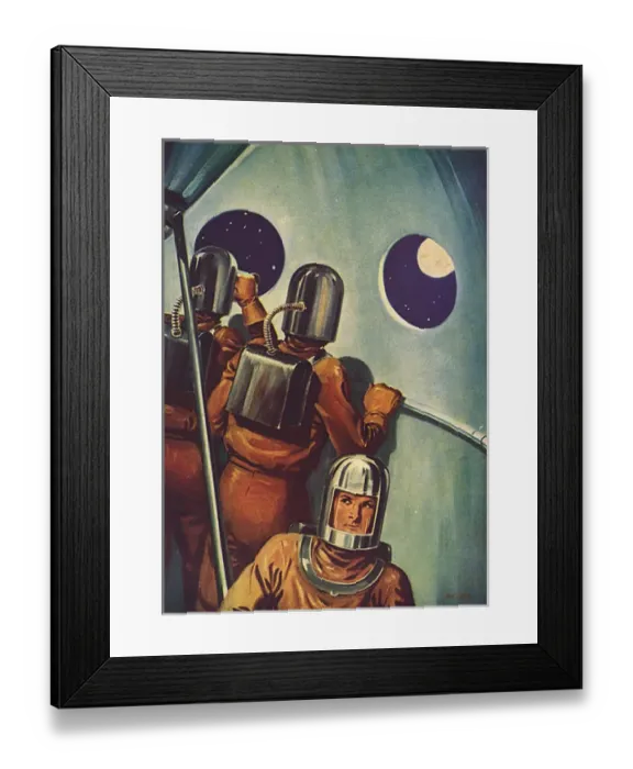 Framed Print : Flights into the Future - space age exploration Framed Print : Flights into the Future - space age exploration