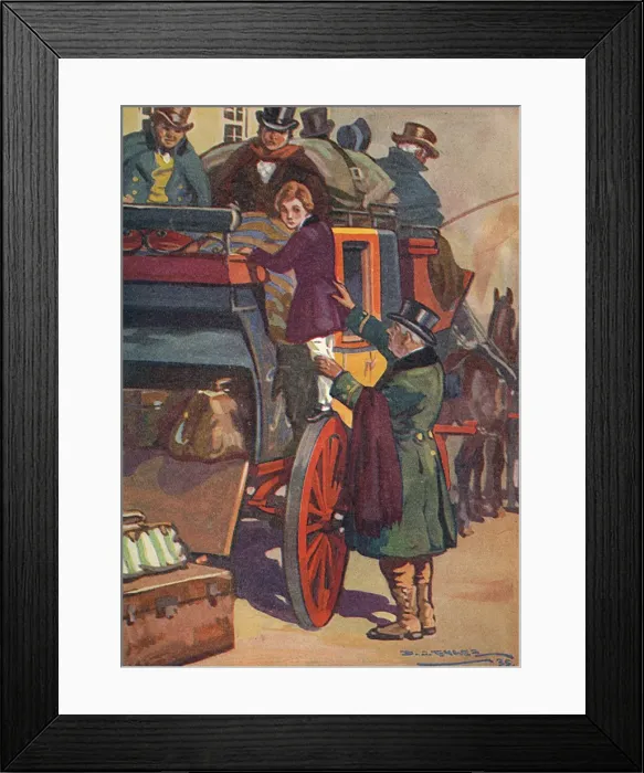 Framed Print : David Copperfield travels to London Framed Print : David Copperfield travels to London