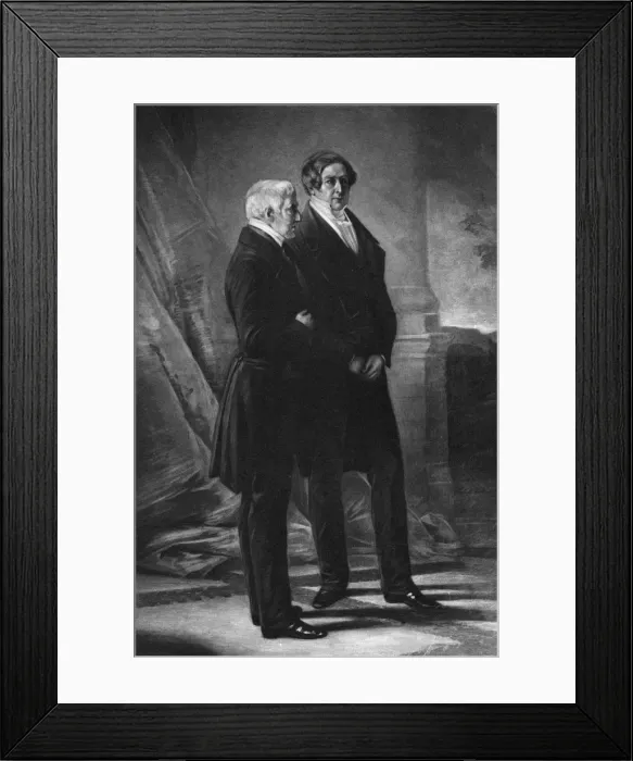 Framed Print : Wellington and Peel Framed Print : Wellington and Peel