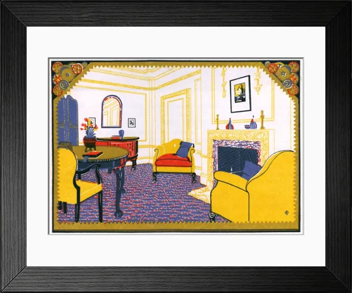 Framed Print : Sitting room at the May Fair Hotel