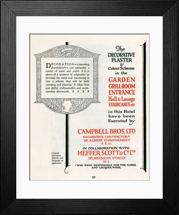 Framed Print : Campbell Bros Ltd. advertisement Framed Print : Campbell Bros Ltd. advertisement
