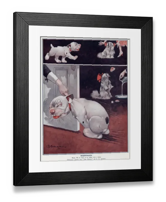 Framed Print : Hospitality by George Studdy