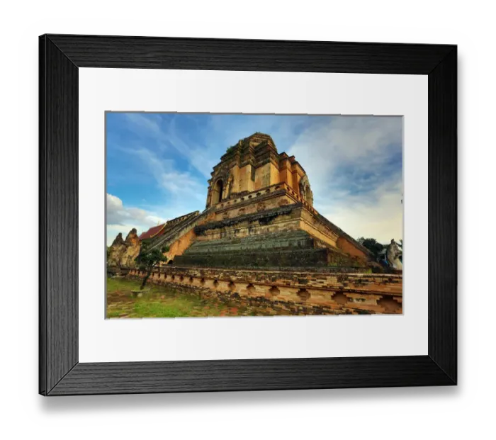 Framed Print : Stupa, Wat Chedi Luang temple, Chiang Mai Framed Print : Stupa, Wat Chedi Luang temple, Chiang Mai