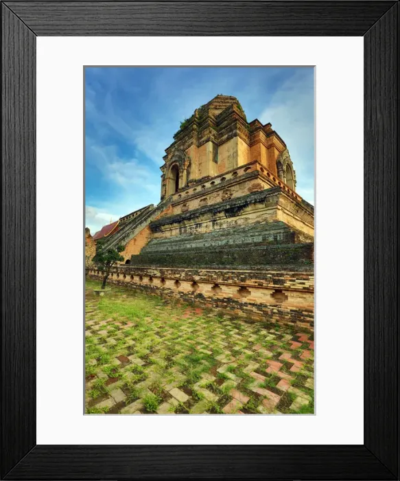 Framed Print : Stupa, Wat Chedi Luang temple, Chiang Mai Framed Print : Stupa, Wat Chedi Luang temple, Chiang Mai