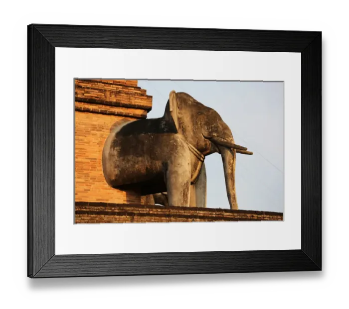 Framed Print : Elephant, Wat Chedi Luang temple, Chiang Mai, Thailand Framed Print : Elephant, Wat Chedi Luang temple, Chiang Mai, Thailand