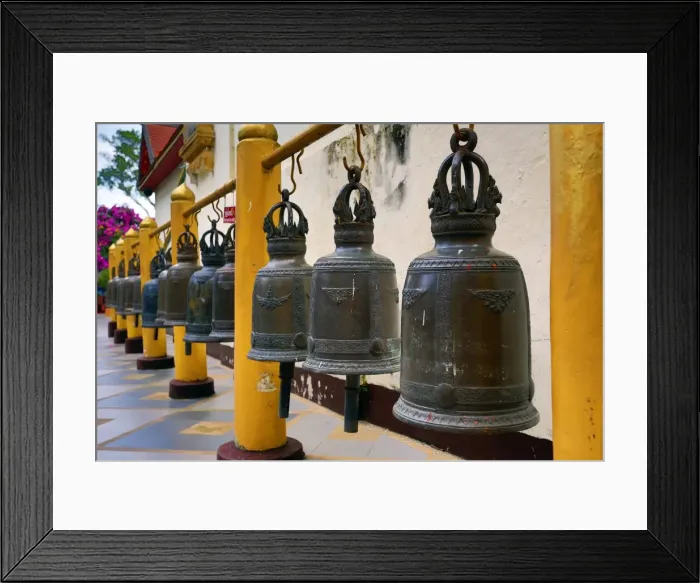 Framed Print : Prayer Bells, Wat Prathat Doi Suthep temple, Chiang Mai Framed Print : Prayer Bells, Wat Prathat Doi Suthep temple, Chiang Mai