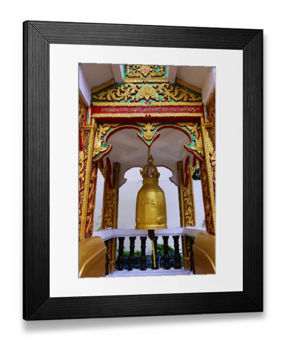 Framed Print : Prayer Bell, Wat Prathat Doi Suthep temple, Chiang Mai