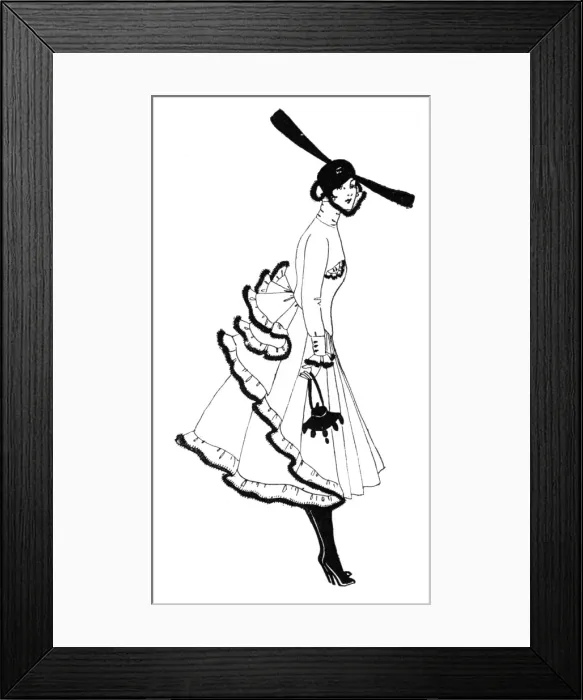 Framed Print : Silk dress, 1915 Framed Print : Silk dress, 1915