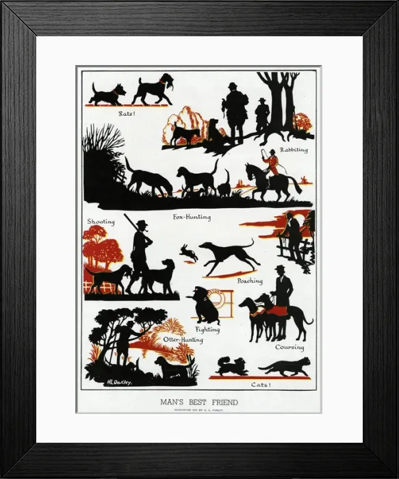 Framed Print : Mans best friend... by H. L. Oakley Framed Print : Mans best friend... by H. L. Oakley
