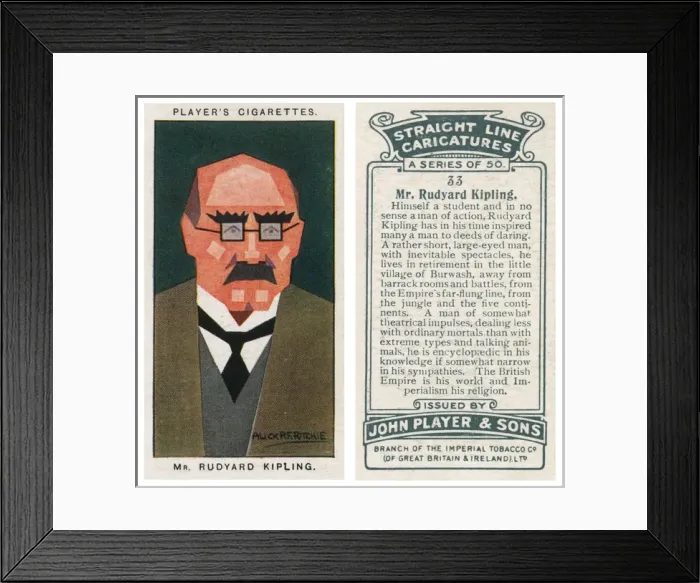 Framed Print : Rudyard Kipling - English novelist Framed Print : Rudyard Kipling - English novelist