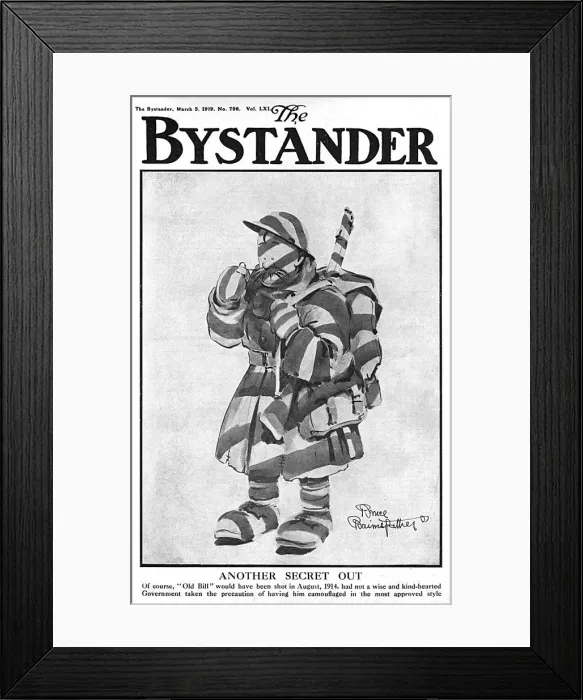 Framed Print : Another Secret out - Old Bill in camouflage, Bystander cover Framed Print : Another Secret out - Old Bill in camouflage, Bystander cover