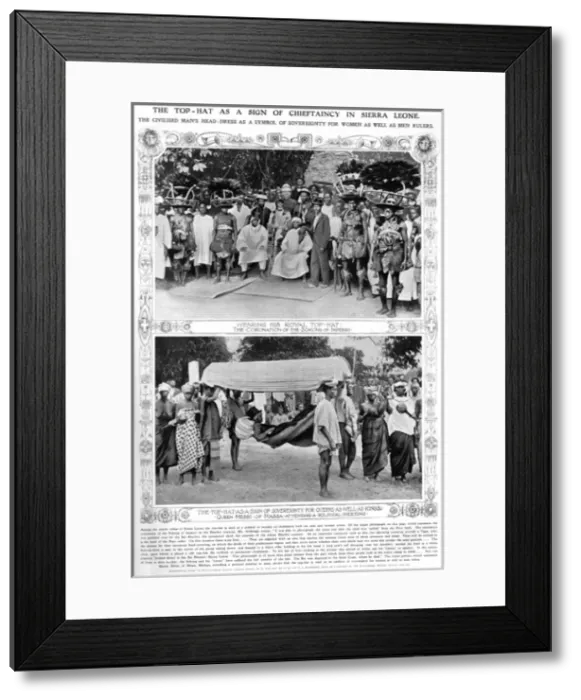 Framed Print : The top hat as a sign of chieftaincy in Sierra Leone Framed Print : The top hat as a sign of chieftaincy in Sierra Leone