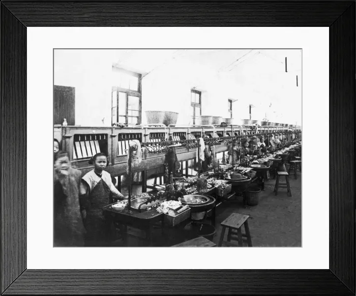 Framed Print : Food factory(?), China Framed Print : Food factory(?), China