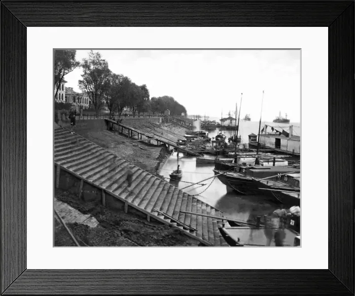 Framed Print : Waterfront, Hankow (Hankou), China Framed Print : Waterfront, Hankow (Hankou), China