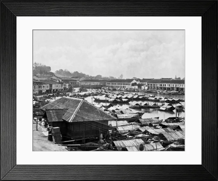 Framed Print : Boats, Singapore