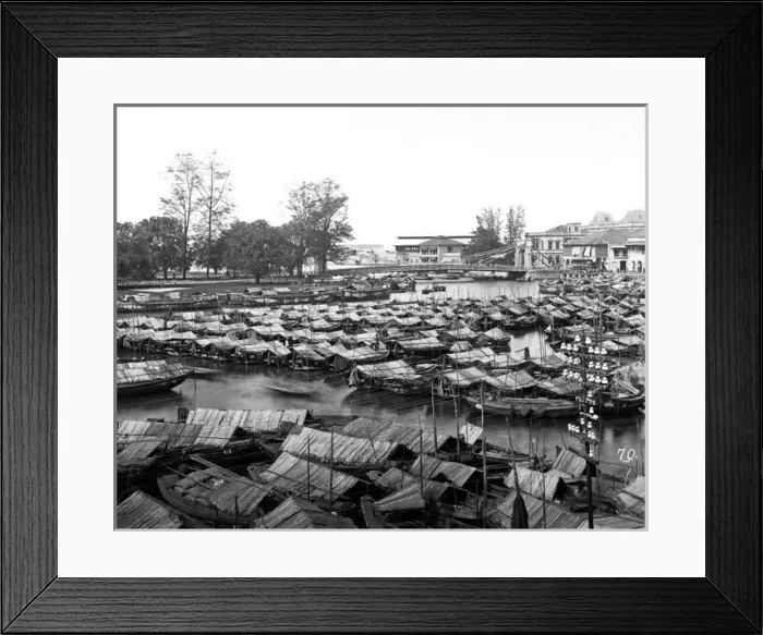 Framed Print : Boats, Singapore Framed Print : Boats, Singapore