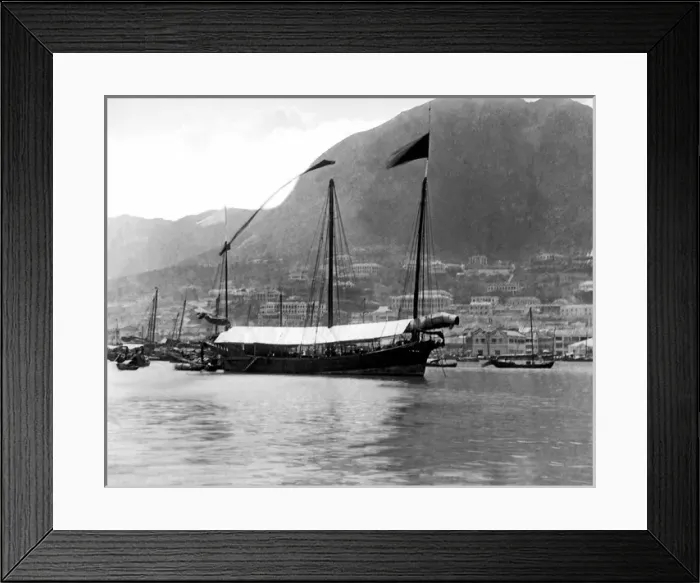 Framed Print : Ship on the water, Hong Kong, China Framed Print : Ship on the water, Hong Kong, China