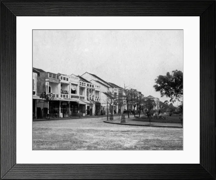 Framed Print : Street in Hanoi, Indochina (Vietnam) Framed Print : Street in Hanoi, Indochina (Vietnam)