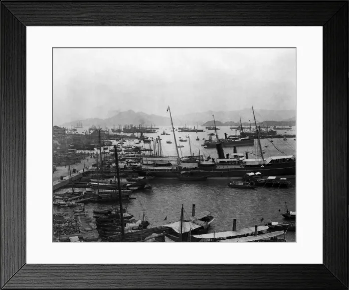 Framed Print : Harbour scene, China Framed Print : Harbour scene, China