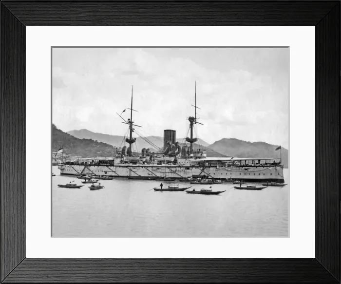 Framed Print : Ship in harbour, Hong Kong, China Framed Print : Ship in harbour, Hong Kong, China