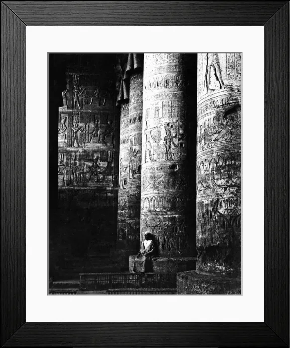 Framed Print : Carved pillars at Karnak, Egypt Framed Print : Carved pillars at Karnak, Egypt