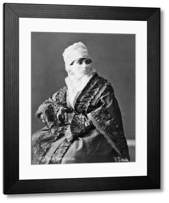 Framed Print : Veiled Turkish woman Framed Print : Veiled Turkish woman
