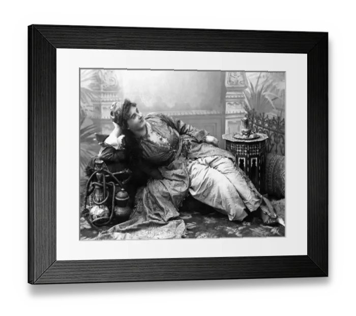 Framed Print : Woman with hookah, Egypt Framed Print : Woman with hookah, Egypt